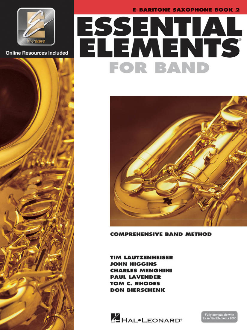 Essential Elements for Band Book 2 - Baritone Saxophone - Book/Media Online (EEi)