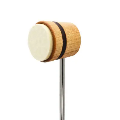 Low Boy Beaters - Lightweight Felt Daddy Beater - Natural with Black Stripes