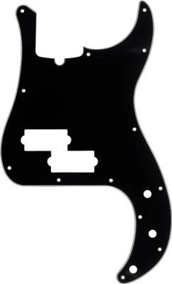 Fender - Precision Bass 13-Hole Pickguard with Truss Rod Notch - 3-Ply Back/White/Black