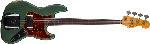 Fender Custom Shop - 62 Jazz Bass Relic, Rosewood Fingerboard - Aged Sherwood Green Metallic
