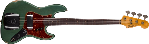 Fender Custom Shop - 62 Jazz Bass Relic, Rosewood Fingerboard - Aged Sherwood Green Metallic