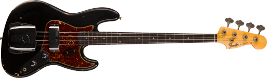 Fender Custom Shop - 62 Jazz Bass Relic, Rosewood Fingerboard - Aged Black