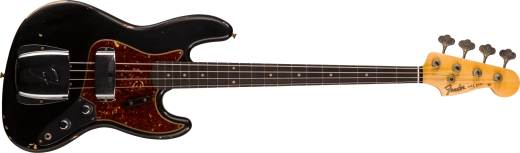 Fender Custom Shop - 62 Jazz Bass Relic, Rosewood Fingerboard - Aged Black