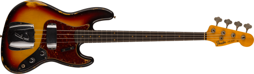Fender Custom Shop - 62 Jazz Bass Relic, Rosewood Fingerboard - 3-Colour Sunburst