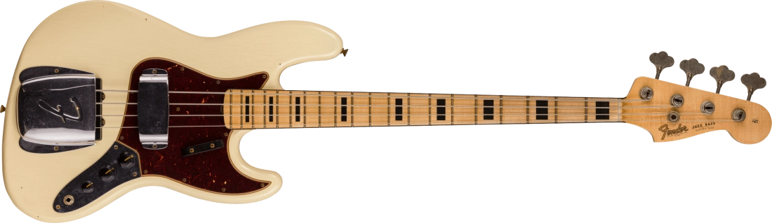 \'68 Jazz Bass Journeyman Relic, Maple Fingerboard - Vintage White