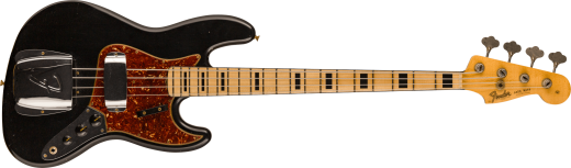 Fender Custom Shop - 68 Jazz Bass Journeyman Relic, Maple Fingerboard - Aged Black