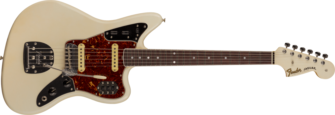 \'66 Jaguar Deluxe Closet Classic, Rosewood Fingerboard - Aged Olympic White