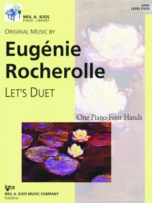 Kjos Music - Lets Duet, Level 4 - Rocherolle - Piano Duet (1 Piano, 4 Hands) - Book