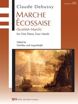 Kjos Music - Marche Ecossaise (Scottish March) - Debussy /Weekley /Arganbright - Piano Duet (1 Piano, 4 Hands) - Book