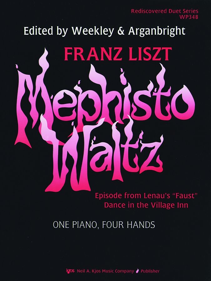 Mephisto Waltz - Liszt /Weekley /Arganbright - Piano Duet (1 Piano, 4 Hands) - Book