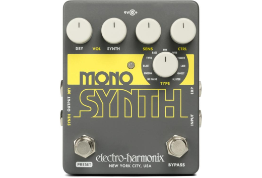 Mono Synth Guitar Synthesizer Pedal