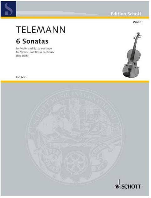 6 Sonatas - Telemann - Violin/Piano - Book