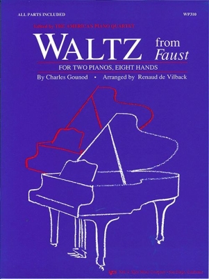 Kjos Music - Waltz From Faust - Gounod/Vilback - Piano Quartet (2 Pianos, 8 Hands) - Book