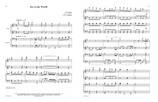 Christmas Light and Bright - Martin/Smith - Piano Duet (1 Piano, 4 Hands) - Book