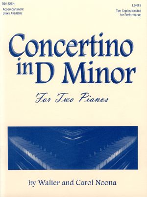 Concertino in D Minor - Noona - Piano Duet (2 Pianos, 4 Hands) - Book