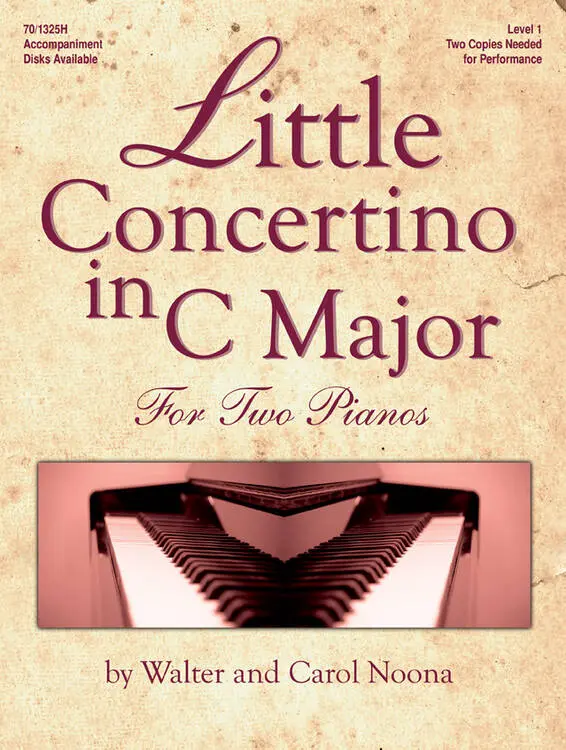 Little Concertino in C Major - Noona - Piano Duet (2 Pianos, 4 Hands) - Book