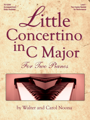 The Lorenz Corporation - Little Concertino in C Major Noona Duo pour piano (2pianos, 4mains) Livre