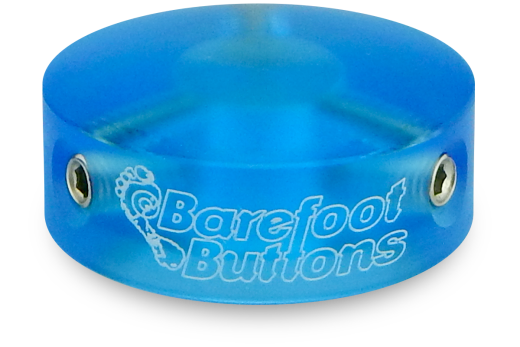 Barefoot Buttons - V1 Standard Replacement Footswitch Button - Acrylic Blue