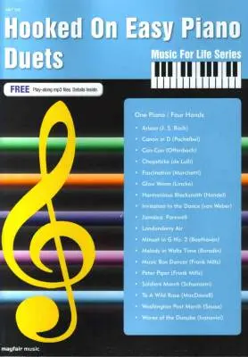 Mayfair Music - Hooked on Easy Piano Duets - Piano Duets (1 Piano, 2 Hands) - Book/Audio Online