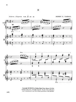 Concertino in C Major - Vandall - Piano Duo (2 Pianos, 4 Hands) - Book