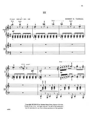 Concertino in C Major - Vandall - Piano Duo (2 Pianos, 4 Hands) - Book