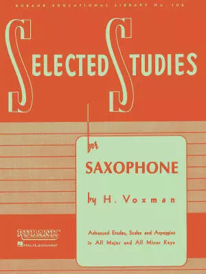 Rubank Publications - Selected Studies - Voxman - Saxophone - Book