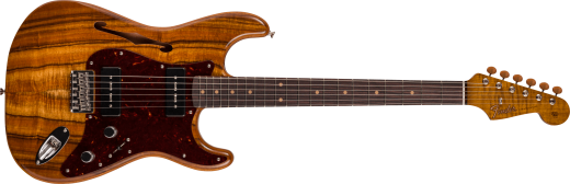 Fender Custom Shop - Artisan Dual P90 Koa Stratocaster NOS, Rosewood Fingerboard - Aged Natural