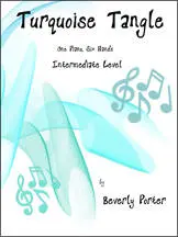 Turquoise Tangle - Porter - Piano Trio (1 Piano, 6 Hands) - Sheet Music