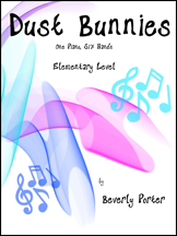 Red Leaf Pianoworks - Dust Bunnies - Porter - Piano Trio (1 Piano, 6 Hands) - Sheet Music