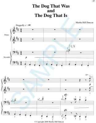 Dog That Was And The Dog That Is! - Duncan - Piano Duet (1 Piano, 4 Hands) - Sheet Music