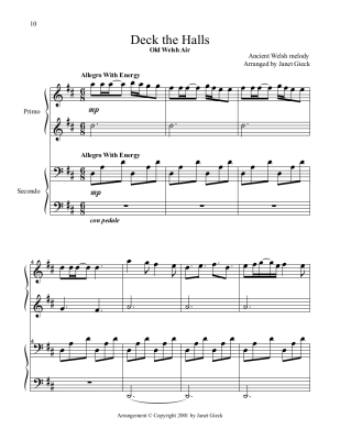 The Birthday of a King - Gieck - Piano Duet (1 Piano, 4 Hands) - Book