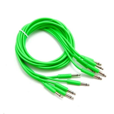 Nazca Audio Noodles - Patch Cables 3.5mm TS to 3.5mm TS - 150cm - Green (5-Pack)