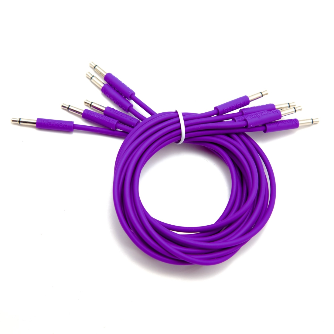 Patch Cables 3.5mm TS to 3.5mm TS - 150cm - Violet (5-Pack)