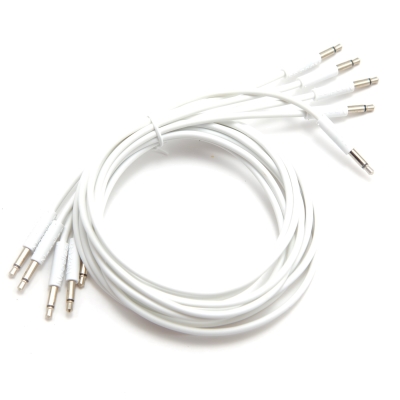 Nazca Audio Noodles - Patch Cables 3.5mm TS to 3.5mm TS - 150cm - White (5-Pack)