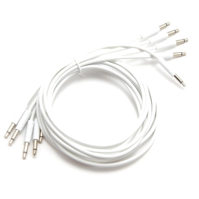 Nazca Audio Noodles - Patch Cables 3.5mm TS to 3.5mm TS - 150cm - White (5-Pack)