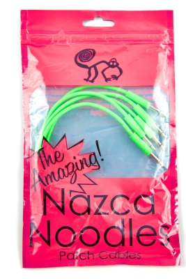 Nazca Audio Noodles - Cbles de raccordement 3,5mm TS  3,5mm TS (5 units, vert, 15cm)
