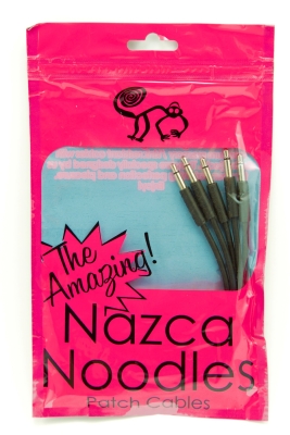 Nazca Audio Noodles - Cordons de raccordement 3,5mm TS  3,5mm TS (5 units, noir, 25cm)