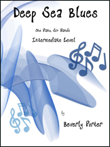 Red Leaf Pianoworks - Deep Sea Blues - Porter - Piano Trio (1 Piano, 6 Hands) - Sheet Music