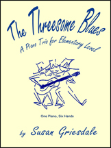 Red Leaf Pianoworks - The Threesome Blues - Griesdale - Piano Trio (1 Piano, 6 Hands) - Book
