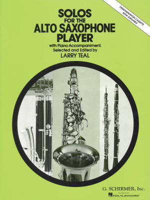 Solos for the Alto Saxophone Player - Teal - Alto Saxophone/Piano - Book