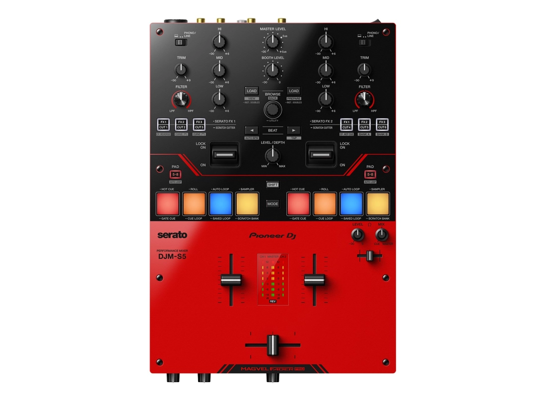 DJM-S5 Scratch Style Two-Channel DJ Mixer for Serato DJ Pro