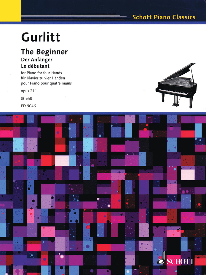 The Beginner, Op. 211 - Gurlitt/Brehl - Piano Duet (1 Piano, 4 Hands) - Book