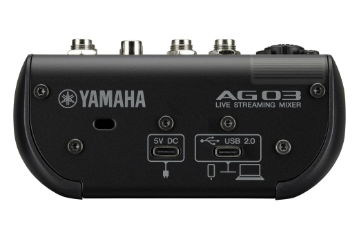 Yamaha AG03MK2 3-Channel Live Streaming Loopback Audio USB Mixer