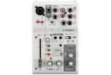 Yamaha - AG03MK2 3-Channel Live Streaming Loopback Audio USB Mixer - White