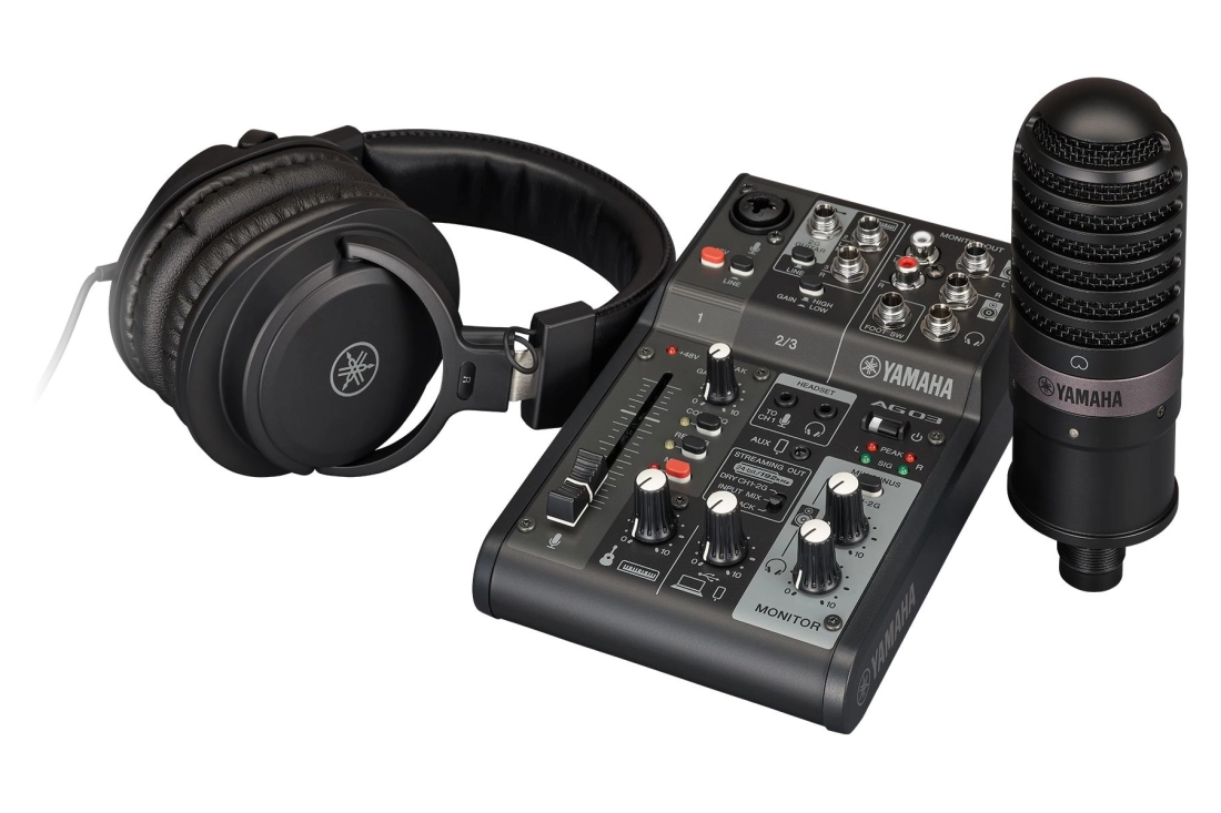 AG03MK2 LSPK USB Loopback Live Streaming Kit - Black