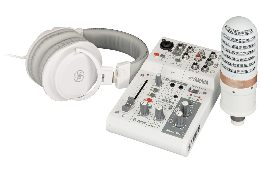 AG03MK2 LSPK USB Loopback Live Streaming Kit - White