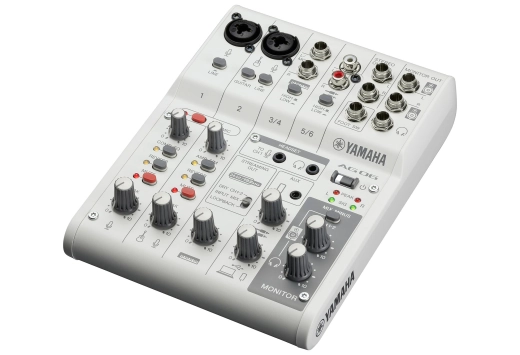 AG06MK2 6-Channel Live Streaming Loopback Audio USB Mixer - White