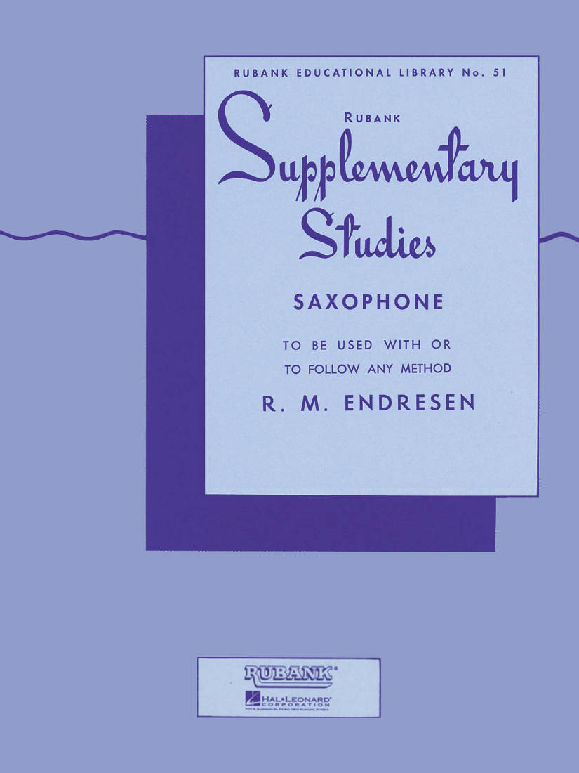 Supplementary Studies - Endresen - Saxophone - Book
