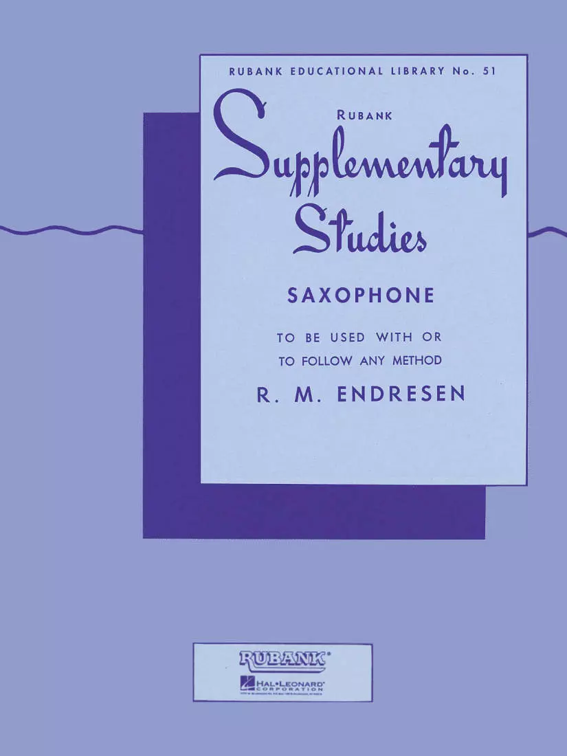 Supplementary Studies - Endresen - Saxophone - Book