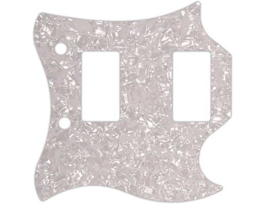 WD Music - Custom Pickguard For Gibson 1963-1970 Full Face SG - White Pearl